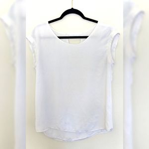 Express White Reversible Keyhole Top
